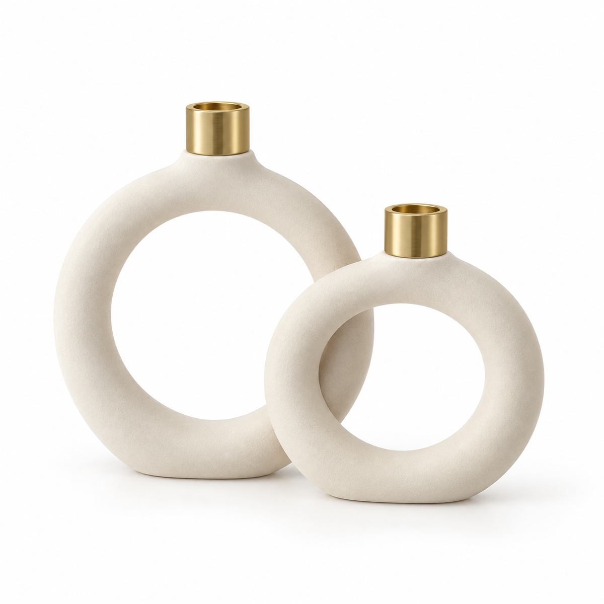 Twin Halo Modular Candleholders