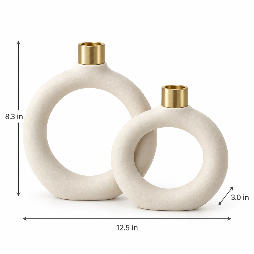 Twin Halo Modular Candleholders