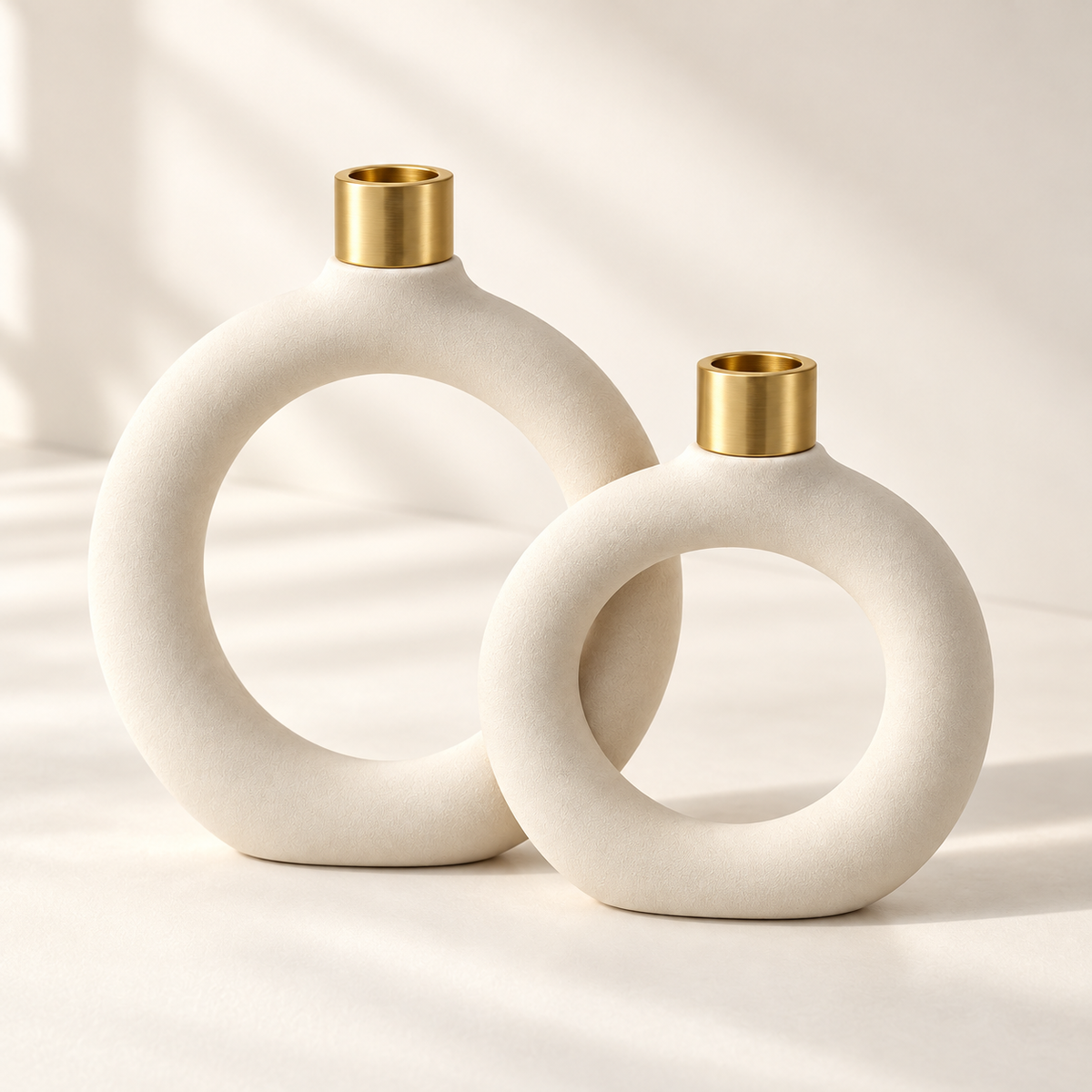 Twin Halo Modular Candleholders