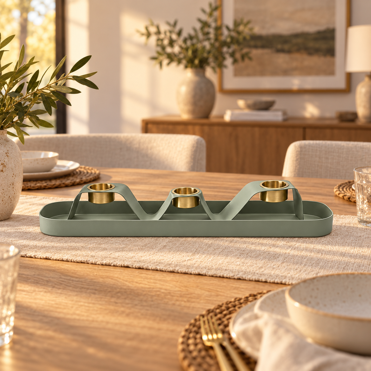 Folded Hearth Taper Tray