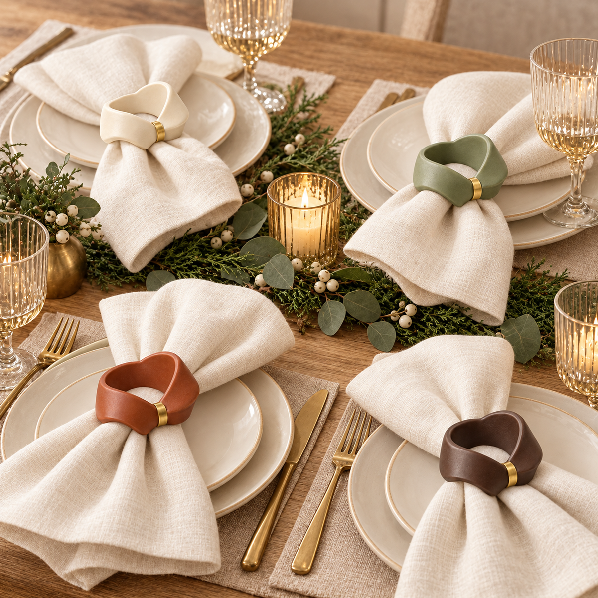 Ribbon Loop Napkin Rings