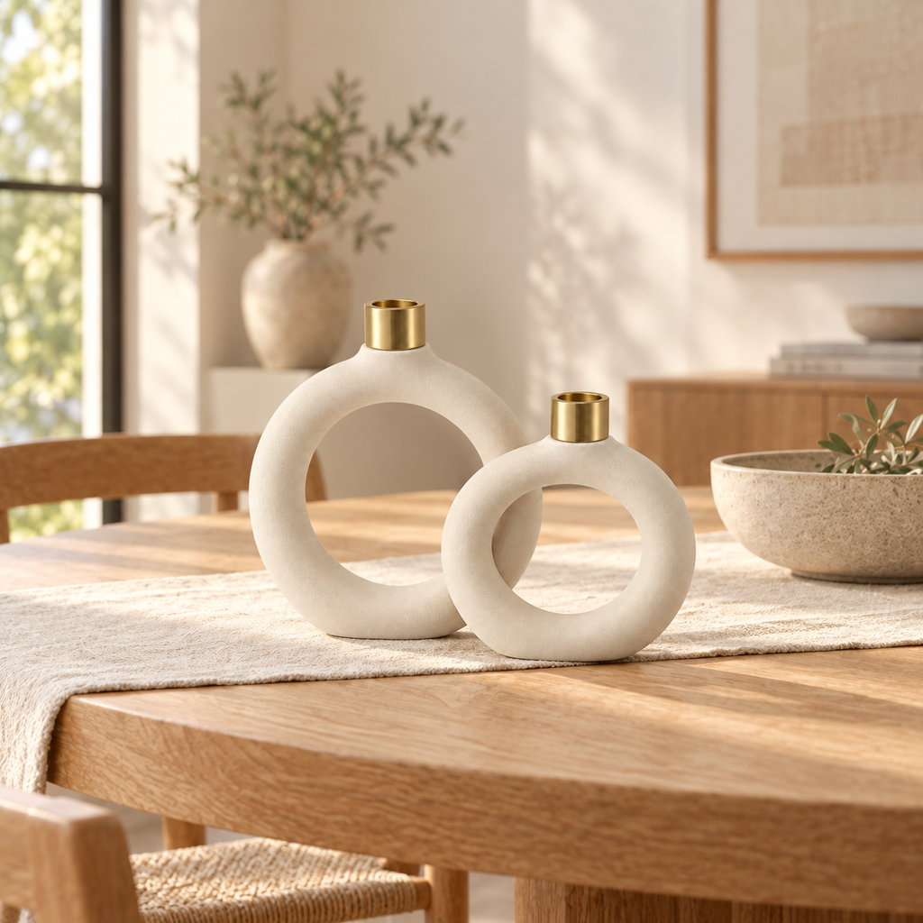Twin Halo Modular Candleholders