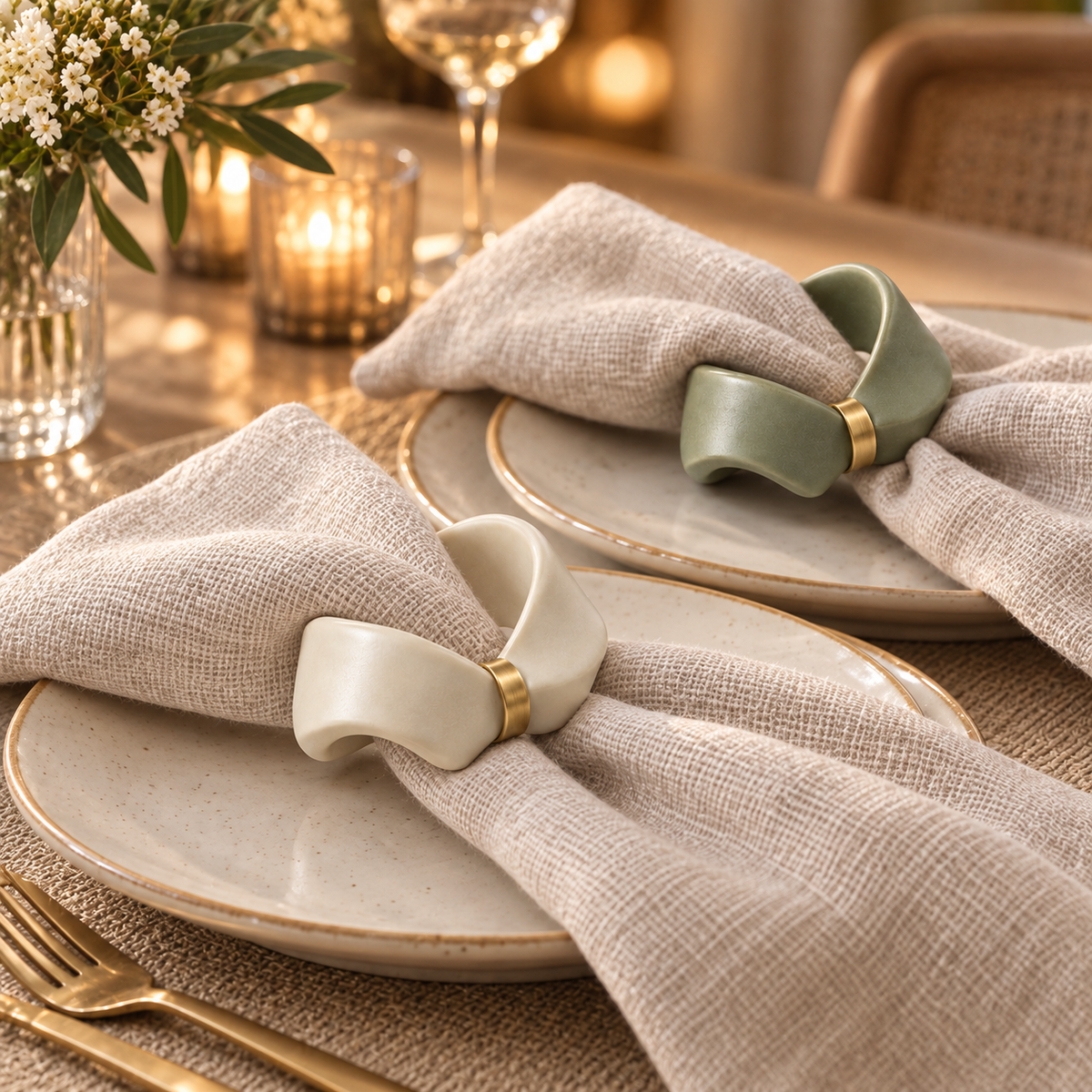Ribbon Loop Napkin Rings